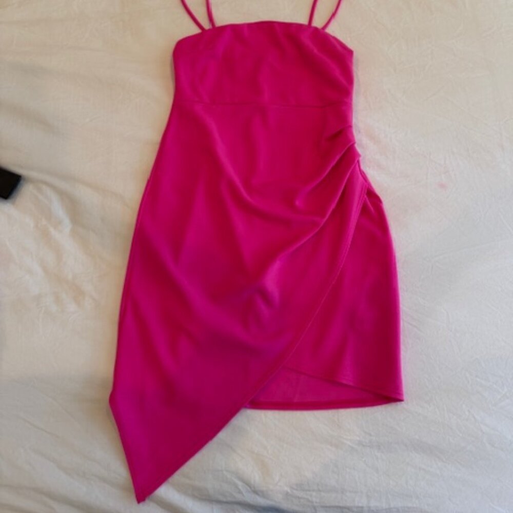 Blue Blush Hot Pink Mini Dress Size M